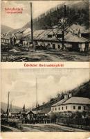 1907 Hodrusbánya, Banská Hodrusa (Hodrushámor, Hodrusa-Hámre); Schöpfertárói bányaművek, utca. Bramer Henrik kiadása / mine, street (EK)