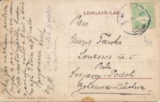 1911 Szilágycseh, Cehu Silvaniei, Bömischdorf; Berkovits Sámuel kiadása (EK)