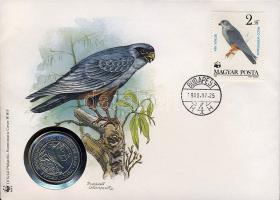 1988. 50Ft "Világ vadvédelmi alap.." érmés, bélyeges borítékon T:BU