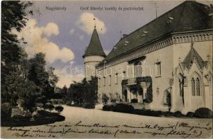 1910 Nagykároly, Carei; Gróf Károlyi kastély és park / castle and park