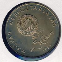 1988. 50Ft "Világ vadvédelmi alap.." érmés, bélyeges borítékon T:BU