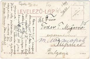 1910 Tiszolc, Tisovec; látkép, templom. W. L. Bp. Kohn Albert kiadása / general view with church + T...