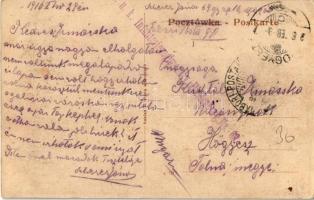 1916 Brody, Dworzec kolejowy / Bahnhof / railway station + "K.u.K. Infanterieregiment v. Hinden...