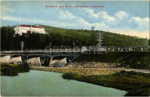 Galgóc, Frasták, Hlohovec; Gróf Erdődy kastély, Vág hídja. Kiadja Bródy Simon / castle, Váh river bridge (EK)
