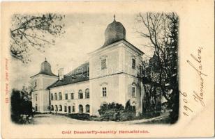 1906 Hanusfalva, Tápolyhanusfalva, Hanusovce nad Toplou; Gróf Dessewffy kastély. Divald Adolf 121. / castle