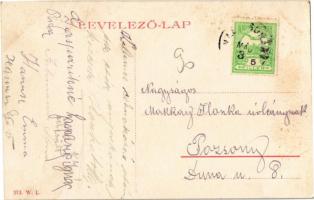 1915 Kisvárad, Maly Varad, Nitriansky Hrádok; utcakép falubeliekkel. W. L. 373. / street view with v...