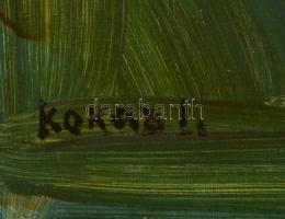 Kokas jelzéssel: Kompozíció. Olaj, farost, 30×40 cm