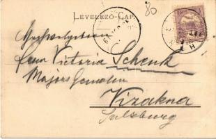 Szebenjuharos, Hohe Rinne, Paltinis; Gruss vom Kurhaus auf der hohen Rinne! 1420 M. ü. M. Seitenpavi...