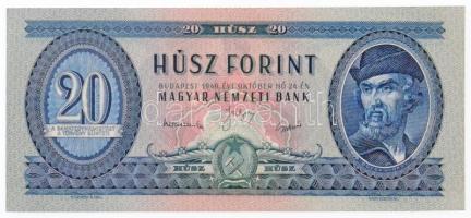 1949. 20Ft T:I Hungary 1949. 20 Forint C:UNC  Adamo F10