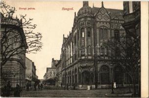 Szeged, Beregi palota. Hátoldalon Garai Arthur papírkereskedés reklám. Divald Károly