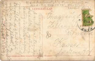 1915 Beregszász, Berehove; Kossuth Lajos tér, Gyógyszertár, Vagányi Antal cukrászdája, Fehér Imre üz...