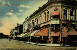1913 Braila, Str. Regala, Lingerie La Globul Verde / street view, shops (EK)