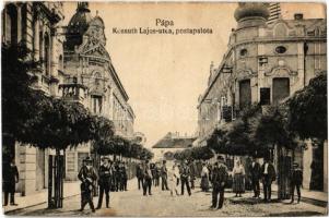 1919 Pápa, Kossuth Lajos utca, postapalota (Rb)