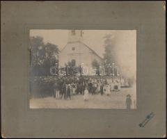 cca 1910-1920 Körmenet Makón, kartonra kasírozott fotó Homonnai Nándor műterméből, foltos, 17×23 cm