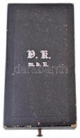 1914-1918. "Koronás Ezüst Érdemkereszt a Vitézségi Érem szalagján" karikán jelzett Ag kitü...