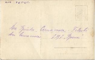 Die Brücke "Cernavoda-Fetesti" bei Cernavoda. "SMS Bosna" K.u.K. Kriegsmarine Do...