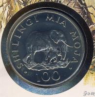 Tanzánia 1986. 100Sh "Elefánt" érmés, bélyeges borítékon T:BU Ismertetővel!