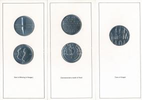 Lapis András (1942-) 8db-os válogatás a művész emlékérmei közül lemezérem formában angol nyelvű tájé...