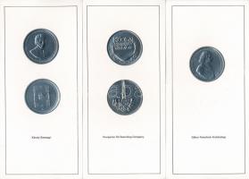 Lapis András (1942-) 8db-os válogatás a művész emlékérmei közül lemezérem formában angol nyelvű tájé...