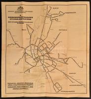 1933 Budapest Székesfővárosi Közlekedési Részvénytársaság kisszakaszrendszer útvonalbeosztása ás utazási rendje