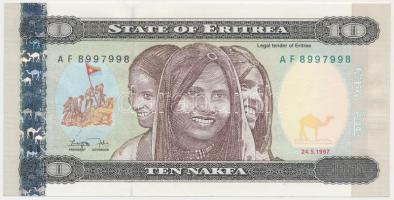 Eritrea 1997. 10N T:I  Eritrea 1997. 10 Nakfa C:UNC  Krause 3