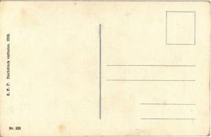 Seegang / Hullámtorlás / Austro-Hungarian Navy K.u.K. Kriegsmarine humorous mariner art postcard. C....