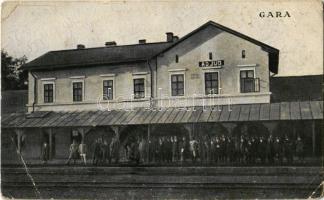 Adjud, Egyedhalma; vasútállomás / Gara / Bahnhof / railway station (EB)
