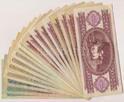 Vegyes 18db-os forint bankjegy tétel T:III,III-