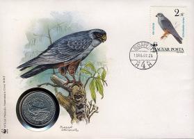 1988. 50Ft "Világ vadvédelmi alap.." érmés, bélyeges borítékon T:BU Ismertetővel!