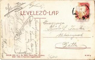 Perjámos, Periam; Maros parti részlet, úszó vízi hajómalom. W.L. Bp. 2103. 2095/98. Kiadja Stefán Pé...