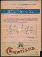 7 db különféle borotválkozással, parfümmel kapcsolatos címke, reklámanyag