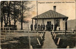 Varcsaró, Verciorova (Orsova); gránátos katonák / Piquetul soldatilor granitieri / Grenadier soldiers (EK)
