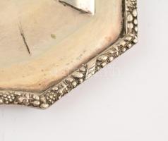 Ezüst (Ag.) tálca díszített széllel, jelzett, 29×16 cm, nettó:296 g