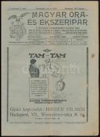 1927 Magyar Óra-, és Ékszeripar. V. évf. 3. sz. 1927. február 1. Szerk.: Schwarz Zsigmond. Papírkötés,41-60 p.