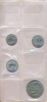 28db-os vegyes magyar és külföldi fémpénz tétel érmetartó albumban T:vegyes