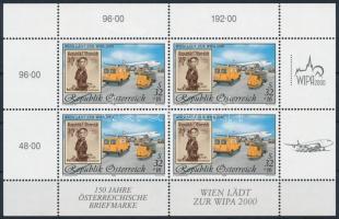 International Stamp Exhibition WIPA 2000, Vienna (III) mini sheet, Nemzetközi bélyegkiállítás WIPA 2000, Bécs (III) kisív