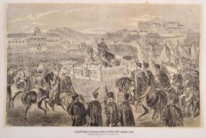 Koronázási-emlékkönyv. 1867. Junius 8. Természet után rajzolt 20 illustráczióval Kolarz, Kriehuber, ...