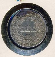 Német Császárság 1881. 1M Ag érmés, bélyeges borítékon "2000 éves Koblenz" T:3 Ismertetőve...