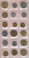 72db-os vegyes magyar és külföldi fémpénz tétel kis albumba rendezve, közte 1db ezüst T:vegyes