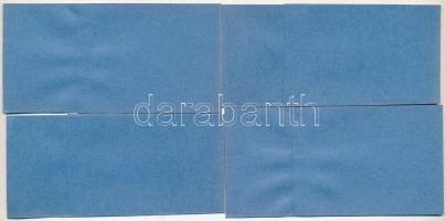 ~1930-1940. 4db bankjegy kötegelő 50 Pengős bankjegyekhez, "Magyar Bank és Kereskedelmi Rt.&quo...