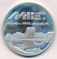 1986. "Gróf Széchenyi István / Magyar Hitel Bank Rt." jelzett Ag emlékérem dísztokban (34,...