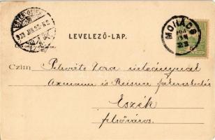 1903 Mohács, a mohácsi csatatér kápolnája, sírkert. Kiadja Blandl János (EK)