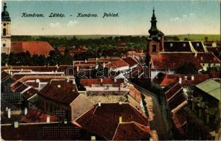 Komárom, Komárno; látkép templomokkal / Pohlad / general view with churches