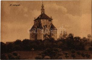 Selmecbánya, Schemnitz, Banská Stiavnica; Leányvár (Újvár). Kiadja Joerges / Novy zámok (Panensky zámok) / Schloss / castle (EK)