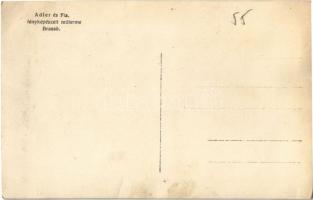 ~1909 Brassó, Kronstadt, Brasov; Előkelő társaság repülőgépben. Adler és Fia fényképészeti műterme /...