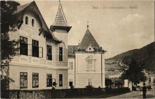 Trencsénteplic, Trencianske Teplice; fürdő, szanatórium. Kiadja Wertheim Zsigmond / spa, sanaotrium (ázott sarkak / wet corners)