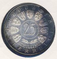 Ausztria 1956. 25Sch Ag "Mozart" érmés, bélyeges borítékon T:2 Ismertetővel!