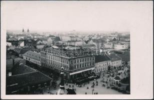 cca 1930-1940 Győr látképe, Dobos fotó, 9×14 cm