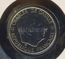 Franciaország 1988. 1F aranyozva "Charles de Gaulle" érmés, bélyeges borítékon T:BU Ismert...