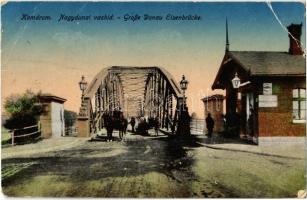1922 Komárom, Komárno; Nagydunai vashíd / Große Donau Eisenbrücke / Danube iron bridge (EB)